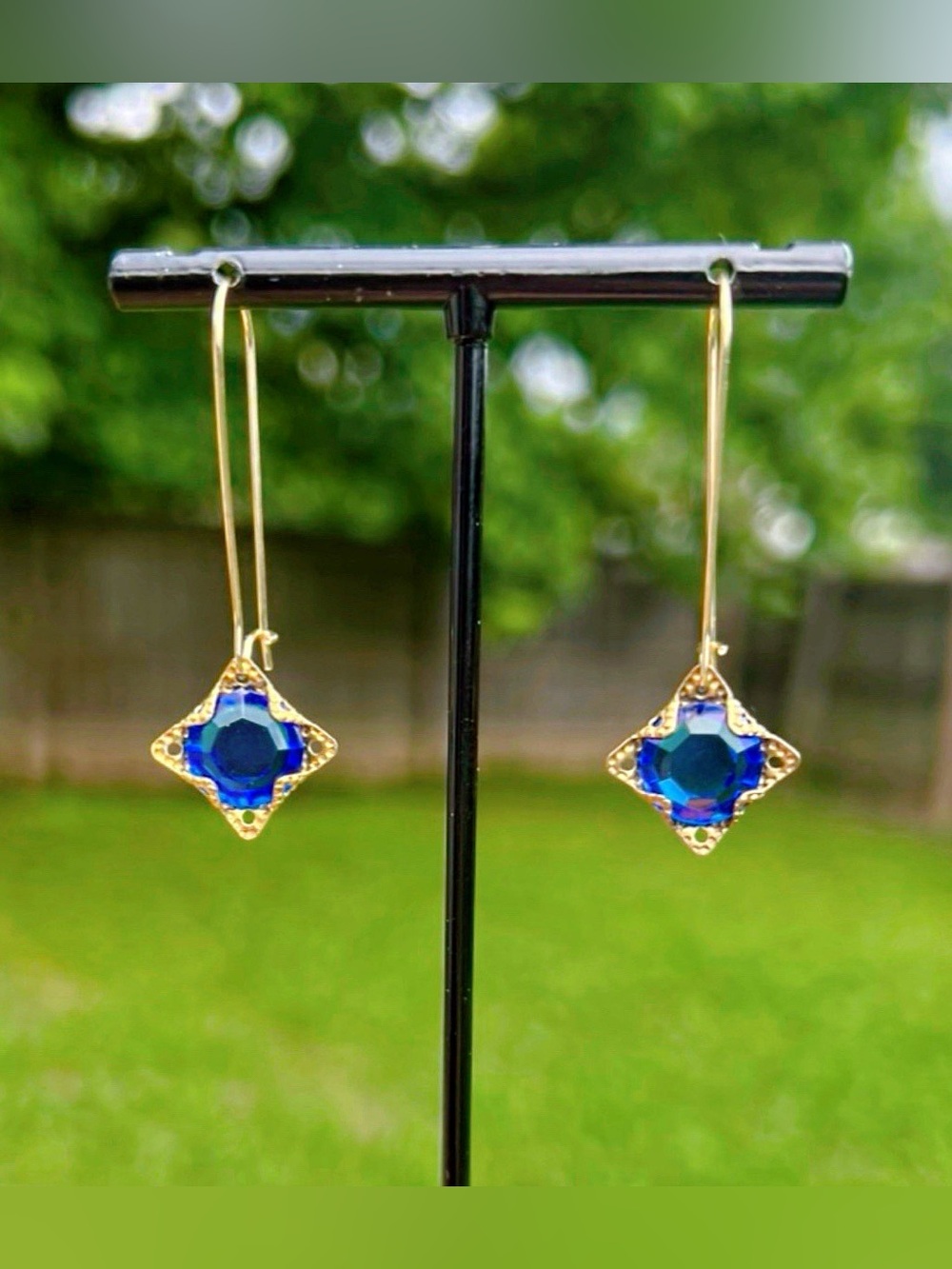 Cobalt Beauty Earrings - Picture 7 of 9